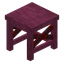 Stripped Crimson Modern Desk