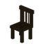 Stripped Dark Oak Striped Chair