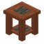 Stripped Acacia End Table