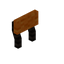 Orange Blackwood Raised Seat Back