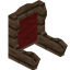 Red Kapok Fancy Seat Back