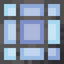 Raster Light Blue Stained Glass Pane