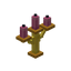Pink Golden Candelabra