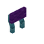 Purple Blue Bioshroom Raised Seat Back