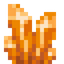 Orange Corundum Cluster
