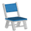 Light Blue Folding Chair