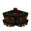 Red Decorated Christmas Tree Bottom