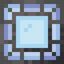 Fancy Light Blue Stained Glass Pane