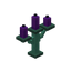 Oxidized Purple Copper Candelabra