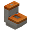 Orange Toilet