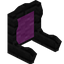 Magenta Ebony Fancy Seat Back