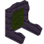 Green Mauve Fancy Seat Back