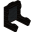 Gray Blackwood Fancy Seat Back