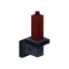 Red Iron Wall Candle
