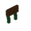 Brown Green Enchanted Raised Seat Back
