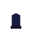Large Blue Candle