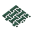 Dark Prismarine Dumble Paving