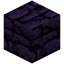 Cracked Disordered Obsidian Bricks