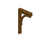 Small Curved Corbel Yellowwood