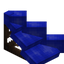 Blue Longer Flat Roof (Framed)