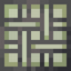 Woven Green Stained Glass Pane