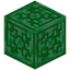 Patterned Emerald Squares Block
