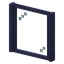 Stripped Umbran Pane Window