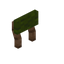 Green Jungle Raised Seat Back