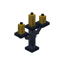 Yellow Iron Candelabra
