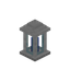 Blue Fancy Iron Lantern
