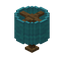 Cyan Umbrella Lamp