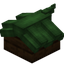 Green Longer Top Roof Block (Dark Oak)