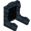 Black Menril Fancy Seat Back