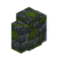 Mossy Blue Brick Wall