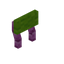 Lime Pink Bioshroom Raised Seat Back