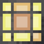 Raster Yellow Stained Glass Pane