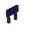 Blue Dark Raised Seat Back