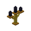 Black Golden Candelabra