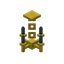 Gray Golden Chandelier