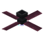 Crimson Dark Ceiling Fan