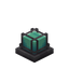 Small Cyan Industrial Lamp