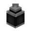 Black Smooth Stone Lantern