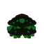 Green Decorated Christmas Tree Middle