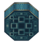 Light Blue Brass Wrapped Locometal Boiler