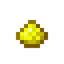 Tiny Pile of Yellow Garnet Dust