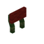 Red Florus Raised Seat Back