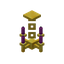 Magenta Golden Chandelier