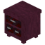 Stripped Crimson Triple Drawer
