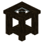 Dark Oak Glass Table