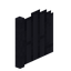 Panelled Metal Fence Gate